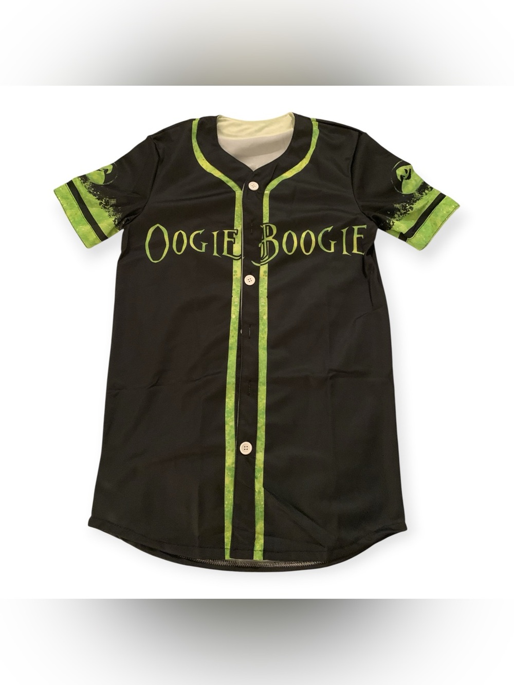 Adult Black and Green Baseball Shirt